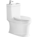Comfort Height Dual Flush Elongated One-piece Toilet ONE Piece Ceramic Flush Pipe Component Floor Mounted Modern Round S-trap